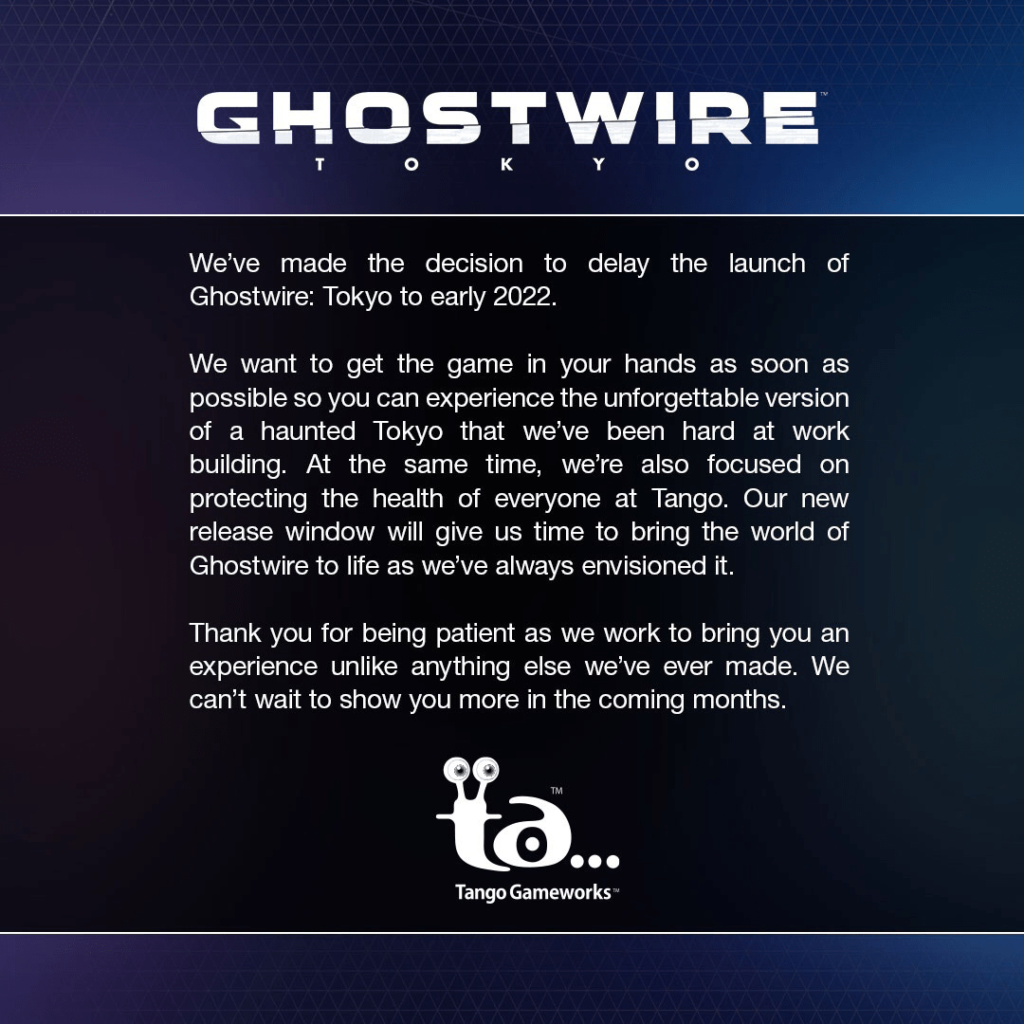 Ghostwire: Tokyo - релиз временного эксклюзива PS5 перенесли на начало 2022-го 1
