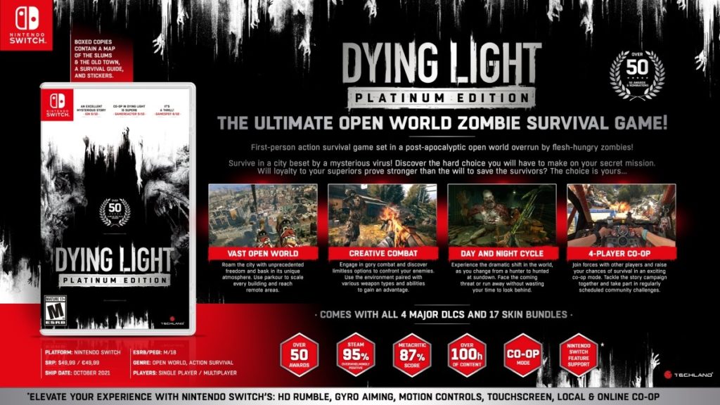 СМИ: Dying Light: Platinum Edition выйдет на Nintendo Switch 1