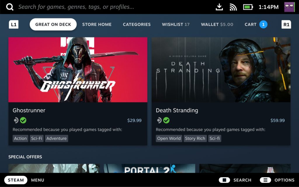 Valve представила категории совместимости игр из Steam со Steam Deck 5