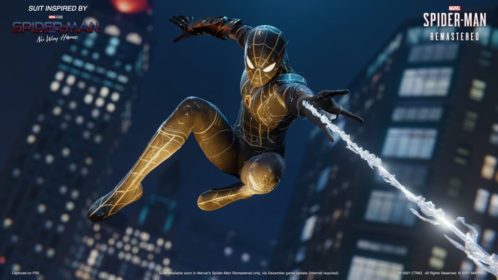 В Marvel’s Spider-Man Remastered добавят два костюма из грядущего фильма Spider-Man: No Way Home 1